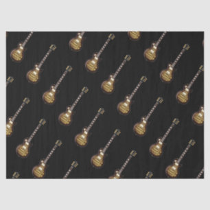 Guitars on Black Tissue Paper
