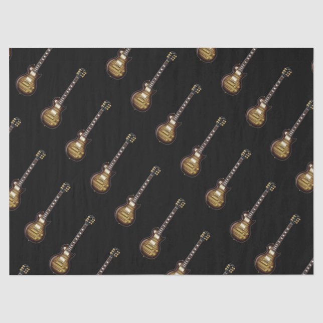 Guitars on Black Tissue Paper (Front)