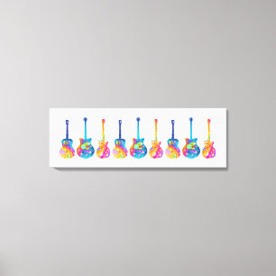 GUITARS POP ART CANVAS PRINT