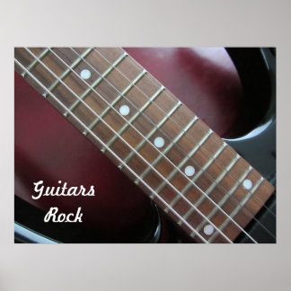Guitars Rock Electric Guitar Poster