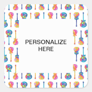 GUITARS STICKER personnalisable
