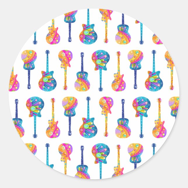 GUITARS STICKERS personnalisables (Devant)