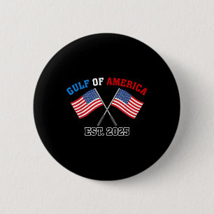 Gul-f Retro Of America Est 2025 Usa American Flag  2 Inch Round Button