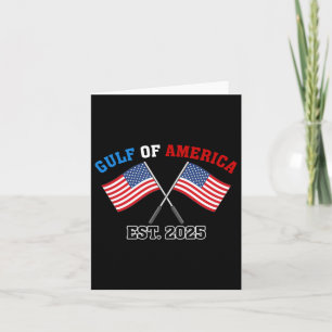 Gul-f Retro Of America Est 2025 Usa American Flag  Card