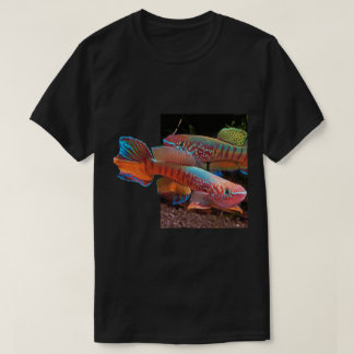Gularis Killifish on Black Tee