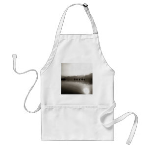 Gulets Ethereal In Grey Sailboat Painting Standard Apron