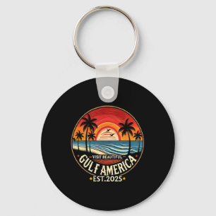 Gulf America Funny Trump Renaming  Keychain