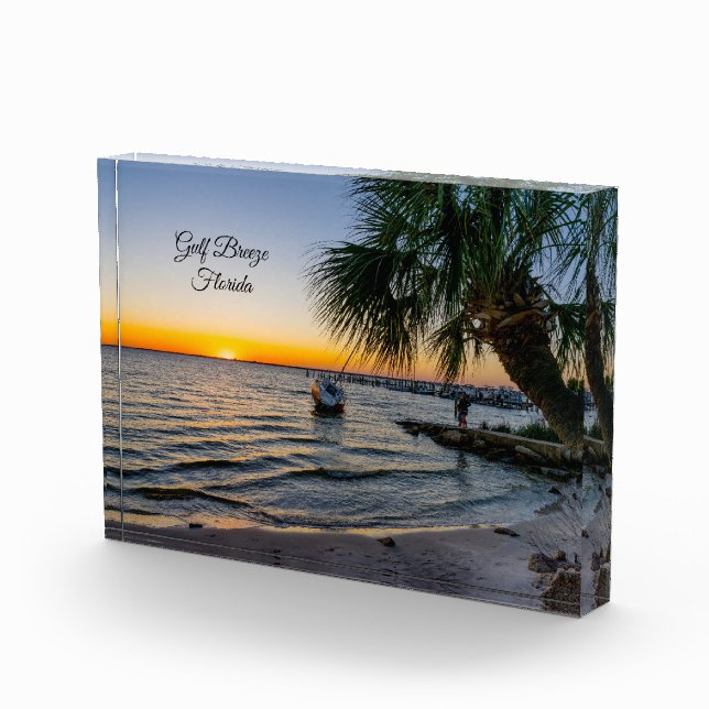 Gulf Breeze Florida Sunset Photo Block (Right)