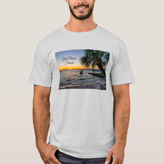 Gulf Breeze Florida Sunset T-shirt (Front)