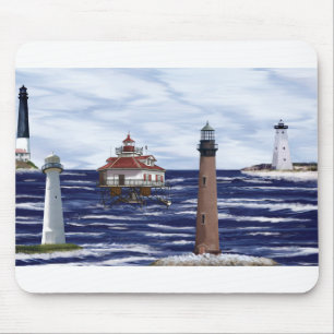 Gulf Coast lighthouses Mouse Pad