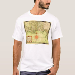Gulf Coast of the United StatesPanoramic Map T-Shirt