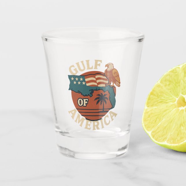 Gulf of America Beer Shot Glass (Front)