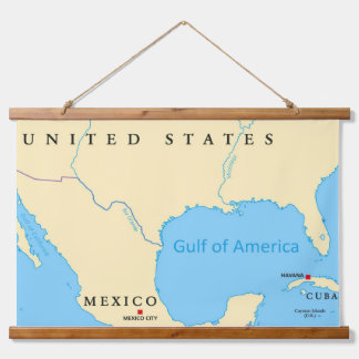 Gulf of America Map Hanging Tapestry