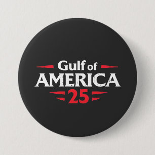 Gulf of America Patriotic American Trump USA Flag 3 Inch Round Button