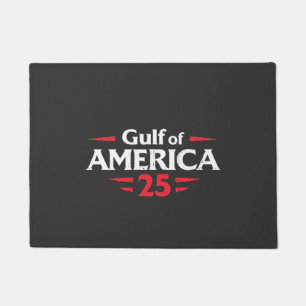 Gulf of America Patriotic American Trump USA Flag Doormat