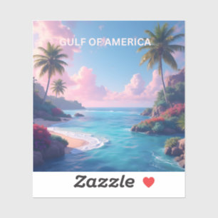 Gulf of America sticker pastel