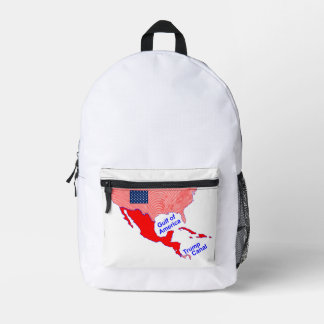 Gulf of America, Trump Canal Knap Sack Printed Backpack