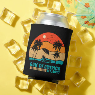 Gulf of America vintage American patriotic design Can Cooler