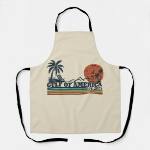 Gulf of America vintage patriotic design Apron