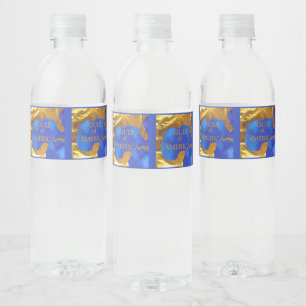 GULF OF AMERICA  WATER BOTTLE LABEL