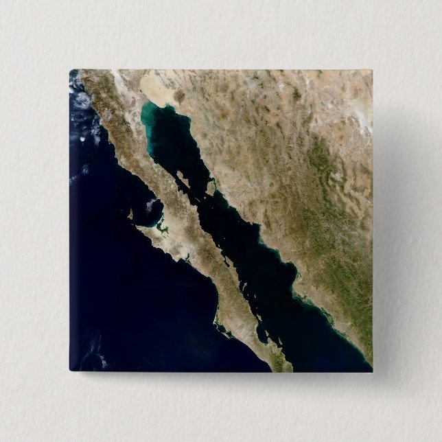 Gulf of California 2 Inch Square Button (Front)