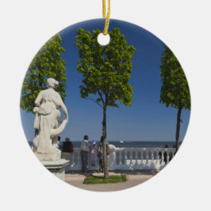 Gulf of Finland from the Monplaisir Villa Ceramic Ornament