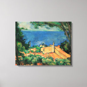 Gulf of Marseille Seen From Estaque by Paul Cezann Canvas Print