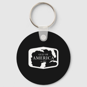 Gulf Of merica Usa America Funny Usa Flag  Keychain
