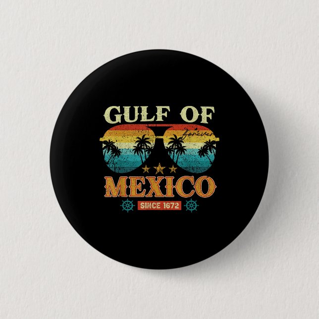 Gulf Of Mexico 1569 Historic Map  2 Inch Round Button (Front)