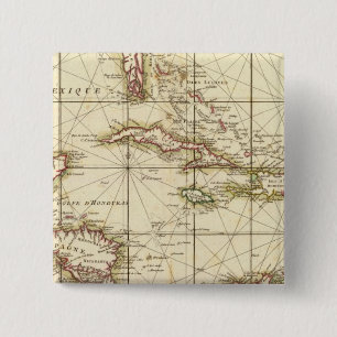 Gulf of Mexico 2 Inch Square Button