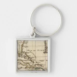 Gulf of Mexico, Caribbean Isles Keychain