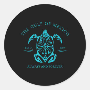 Gulf Of Mexico Est 1550 Classic Round Sticker