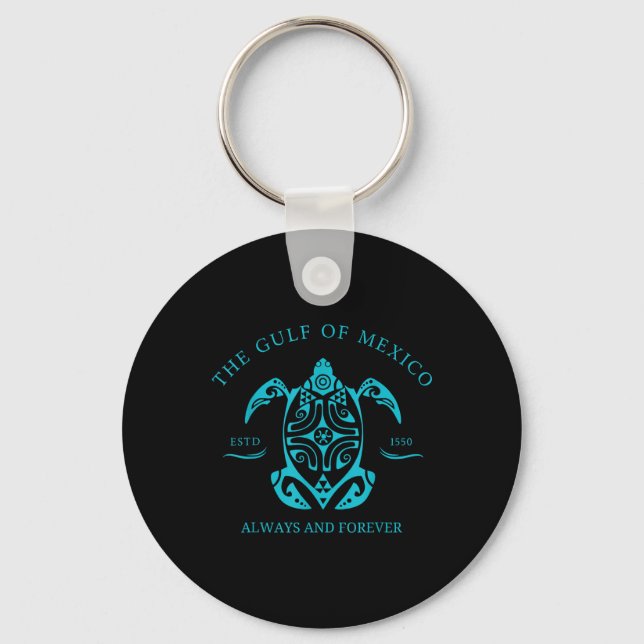 Gulf Of Mexico Est 1550  Keychain (Front)