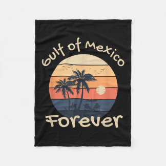 Gulf Of Mexico Forever - Anti-trump Design Fleece Blanket