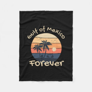Gulf Of Mexico Forever - Anti-trump Design Fleece Blanket