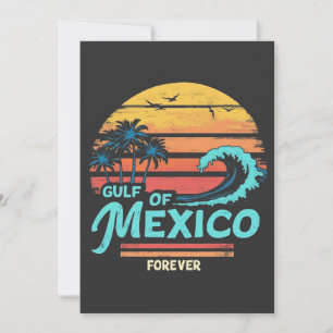 Gulf of Mexico Forever Vintage Beach Mexican  Save The Date