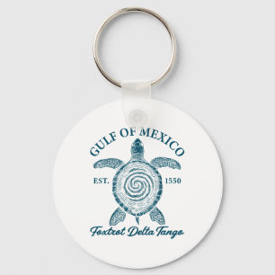 Gulf Of Mexico Foxtrots Deltas Tangos Gulf Of Mexi Keychain