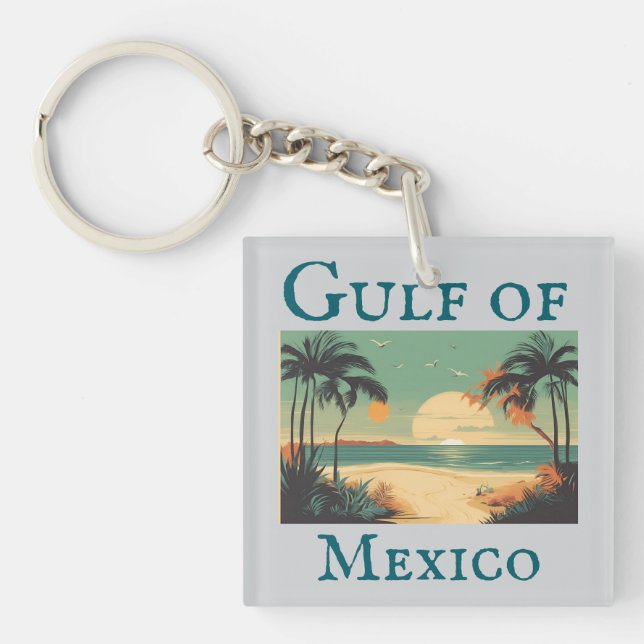 Gulf Of Mexico Keychain (Front)