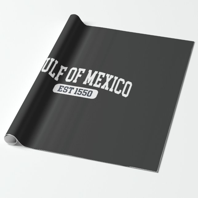 Gulf of Mexico Since 1550 America Humour Wrapping Paper (Unrolled)