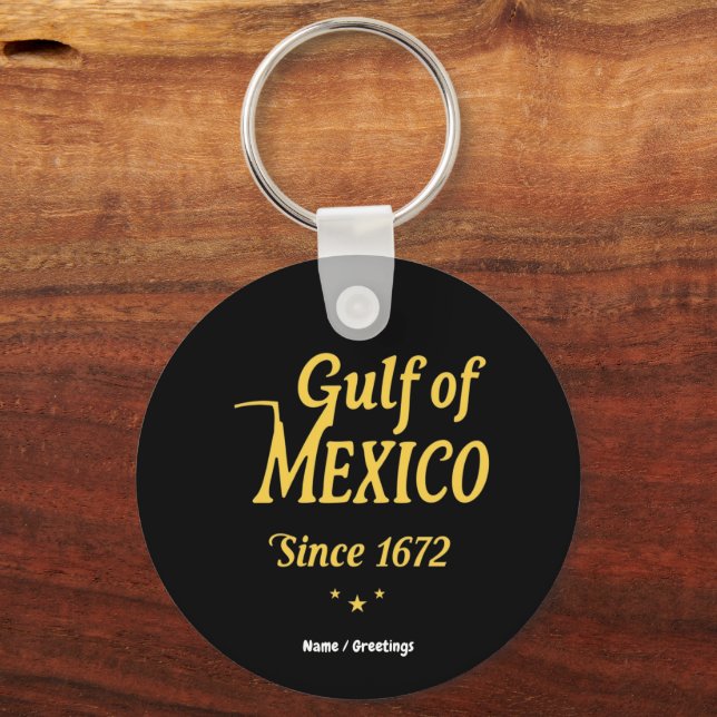 Gulf of Mexico Since 1672, Deep Dive into History Keychain (Front)