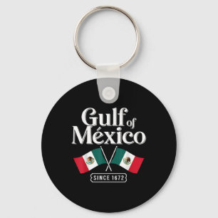 Gulf Of Mexico Since 1672 Trump 2025 Retro Vintage Keychain