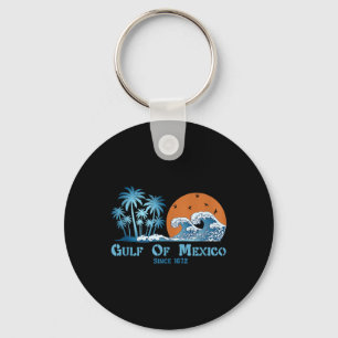 Gulf Of Mexico Since 1672 Vintage Beach Tees Gulf  Keychain