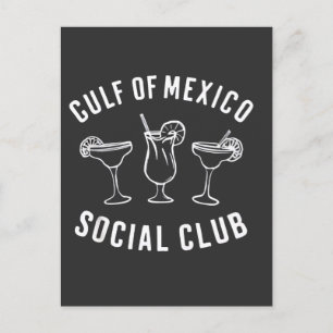 Gulf of Mexico Social Club Funny Retro Holiday Postcard