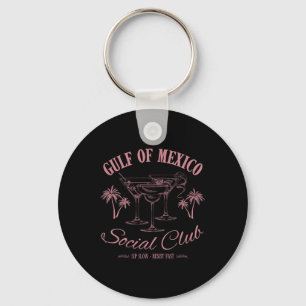Gulf Of Mexico Social Club - Vintage Style Cocktai Keychain