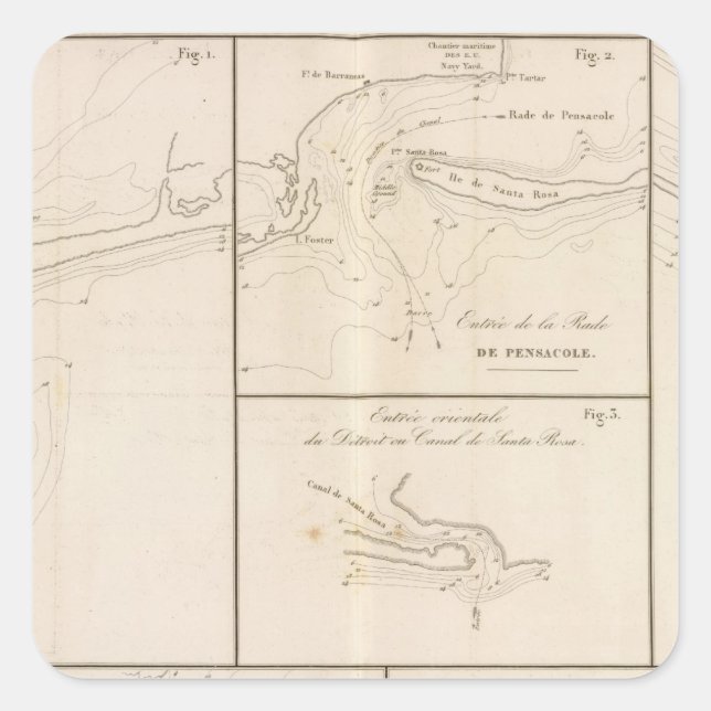 Gulf of Mexico Square Sticker (Front)