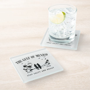 Gulf of Mexico stay salty and resist Glass Coaster