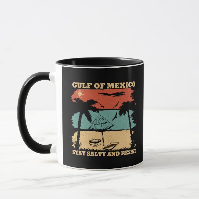 Gulf of Mexico stay salty resistance Mug (Left)