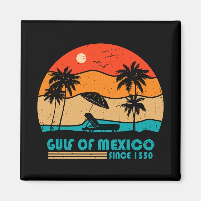 Gulf of Mexico stay salty vintage Magnet (Front)