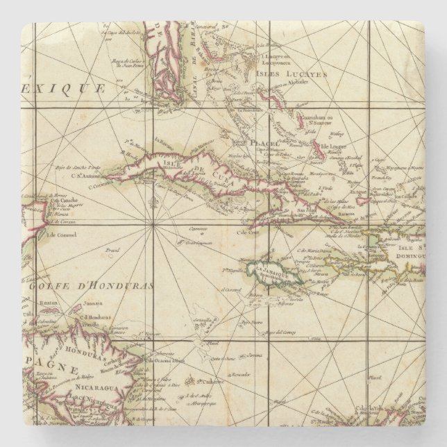 Gulf of Mexico Stone Coaster (Front)