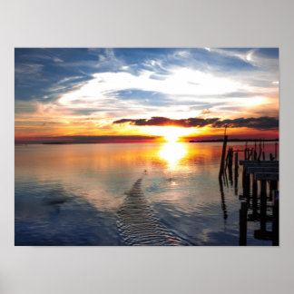 Gulf of Mexico Sunset Poster